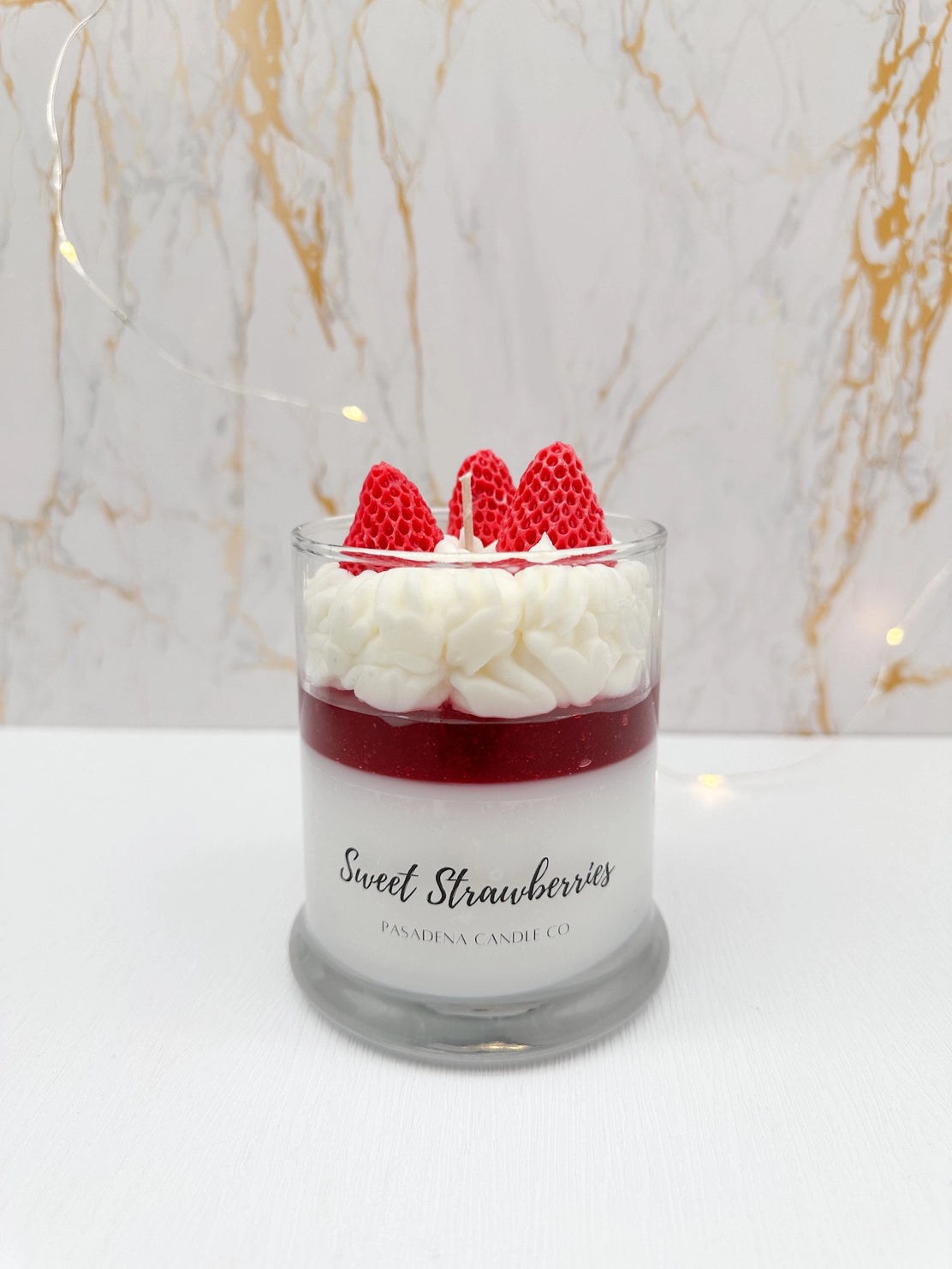 Strawberry Dessert Scented Candle