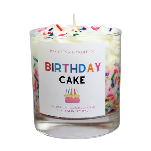 Birthday Cake Scented Candle with Sprinkles