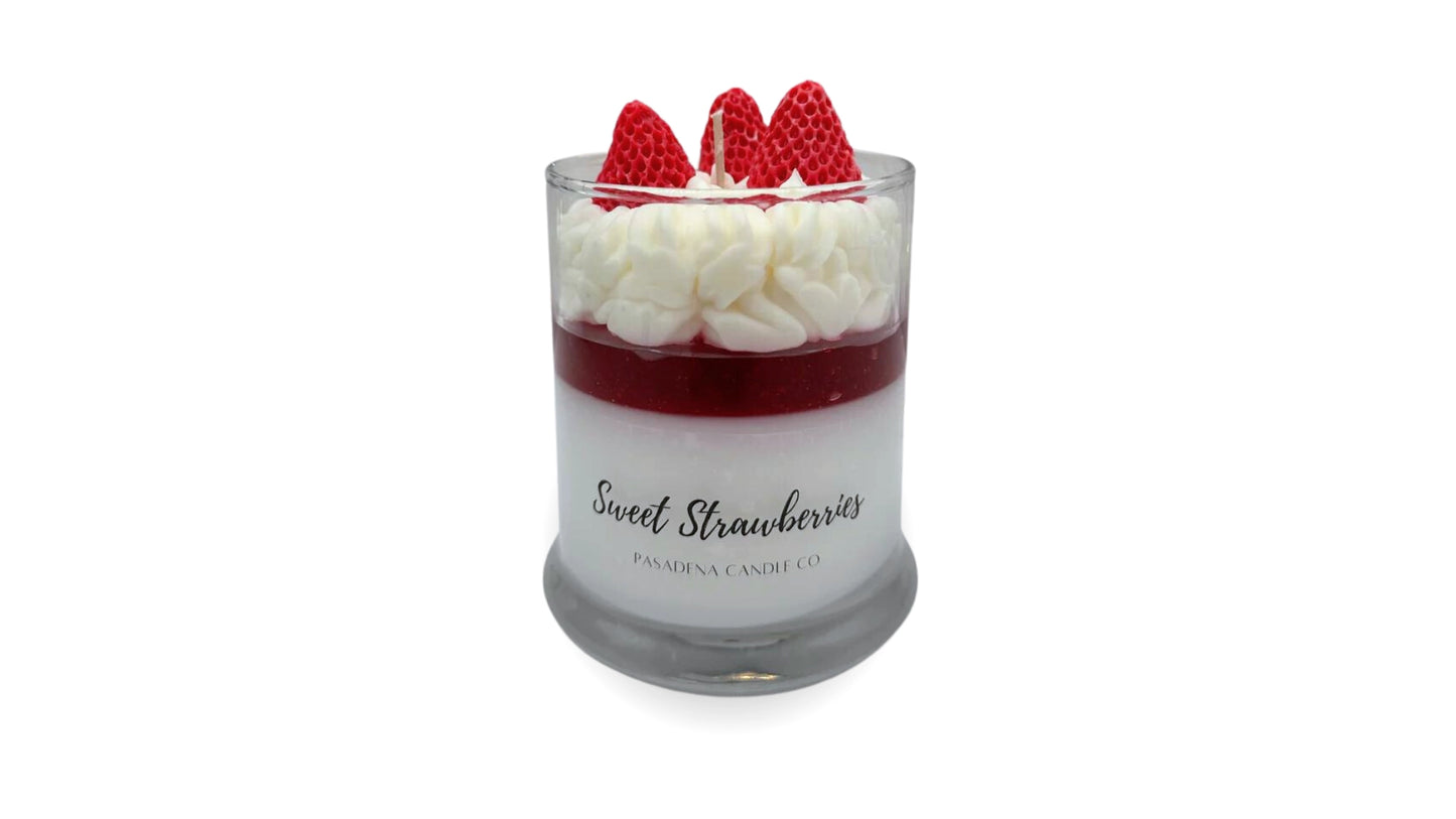 Strawberry Dessert Scented Candle